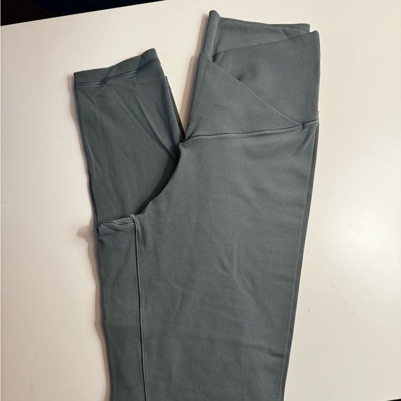 Aerie Crossover Leggings Green M - Picture 1 of 3